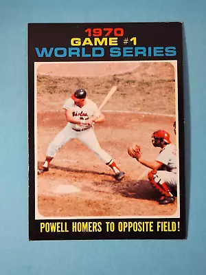 1971 Topps  World Series Game 1  Boog Powell Orioles #327 EX-NM ⚾ • $4