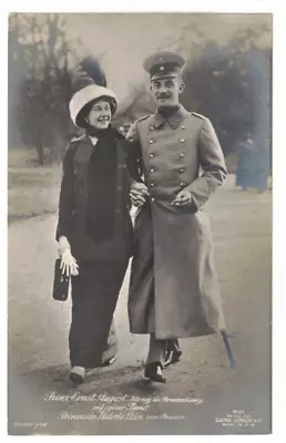 C1910 Real Photo: Prince Ernst August & Princess Victoria Luise Of Prussia • $14.95