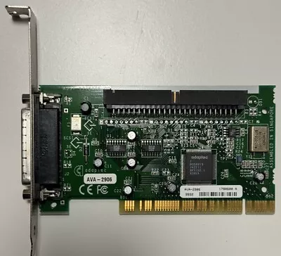 💻Adaptec AVA-2906 PCI Card SCSI Host Adapter DB25 & 50-pin Mac & PC Working • $30