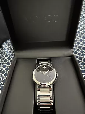 50% Sale! New MOVADO Men’s Automatic Black Dial W/date Stainless Watch • $735