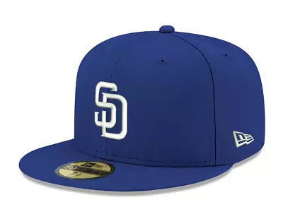 San Diego Padres New Era White Logo 59FIFTY Fitted Hat - Royal • $29.59