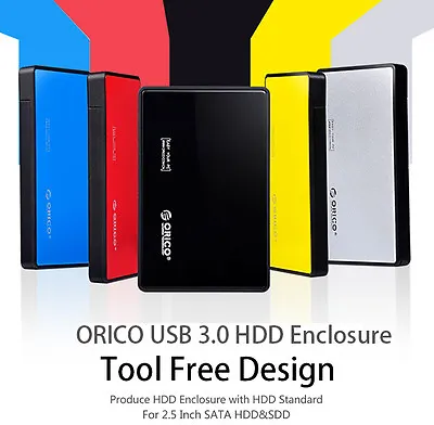 $19.99 • Buy ORICO Toolless USB 3.0 To 2.5 Inch SATA External Hard Drive HDD SSD Enclosure 
