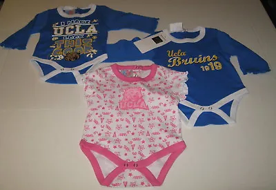 UCLA BRUINS Set Of THREE Baby Toddler Bodysuits New! NWT Size - 18 Months • $14.44
