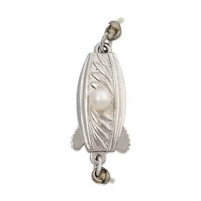Vintage Mikimoto Sterling Silver Pearl Clasp • $69.50
