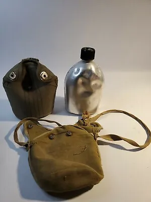 Vintage US Military Army Metal Aluminum Canteen Made In Japan • $14.97