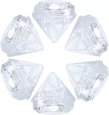 AUEAR 50 Pack Diamond Shaped Clear Jars 5 Gram Empty 50 Pack  • $21.46