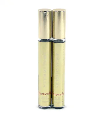 Lot Of (2) Victoria's Secret Heavenly Rollerball EDP Perfume 7ml/.23oz MSRP $36 • $22.49