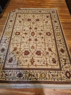 Karastan Rug 6x8 English Manor Stratford Pattern Wool Brighton Vintage Carpet • $650