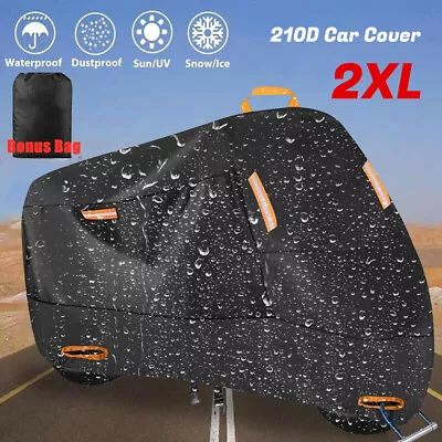 XXL Motorcycle Cover Waterproof Heavy Duty For Winter Outside Storage Snow Rain • $20.99