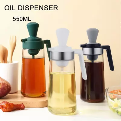 $14.19 • Buy Kitchen Cooking Oil Dispenser Glass Vinegar Dispenser Bottle With Silicone Brush