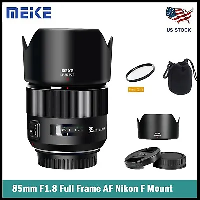 Meike 85mm F1.8 AF Full Frame Lens For Nikon F Mount Camera D850 D7200 D750 D780 • $189.99