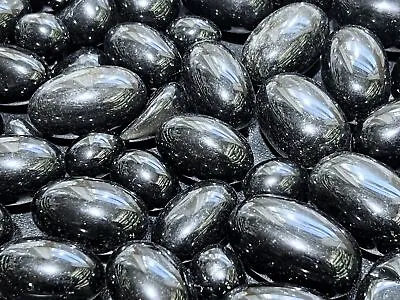 Bulk Wholesale Lot 1 LB Tumbled Black Obsidian Volcanic Glass One Pound Polished • $15.91