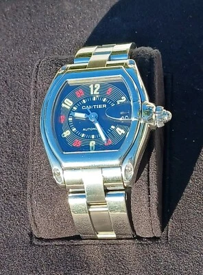 $2799 • Buy Cartier Roadster LM Black Dial W62002V3 Original Box And Papers $2799.00