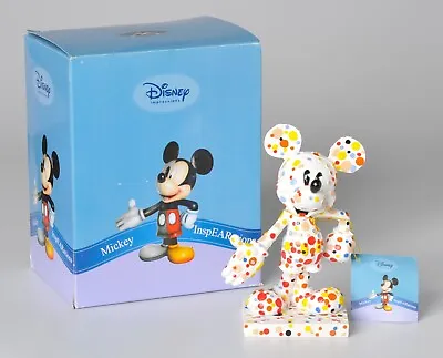 Disney Mickey Mouse InspEARations Rainbow Mickey Figurine New Open Box Spots Dot • $59.99