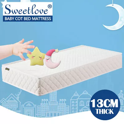 Premium Baby Kids Cot Crib Bed Mattress Spring Foam Baby Mattress Breathable • $69