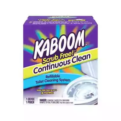 KABOOM Scrub Free Continuous Toilet Cleaning System 1 Device 1 Pouch • $19.90