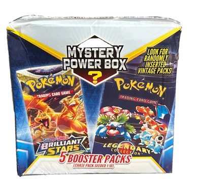 $30 • Buy Pokémon MYSTERY POWER BOX 5 Packs Box Seeded VINTAGE CHASE Packs 1:10 Sealed
