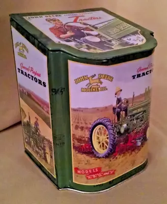 John Deere Tractor Tin Canister Lid Sulky Plow Model A B G H General Purpose. • $14.99