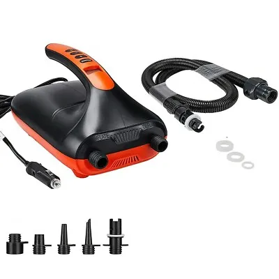 12V DC 20PSI Electric SUP Inflatable High Pressure Kayak Paddle Boat Air Pump • £58