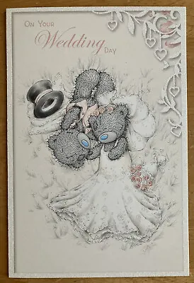 'On Your Wedding Day' Large Me To You Wedding Card - Tatty Bear - 9 X6  • £2.50