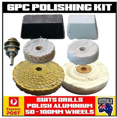 Metal Aluminium Polishing Polish Kit Buffs 4wd Truck Bullbar Sports Nudge Bar • $65