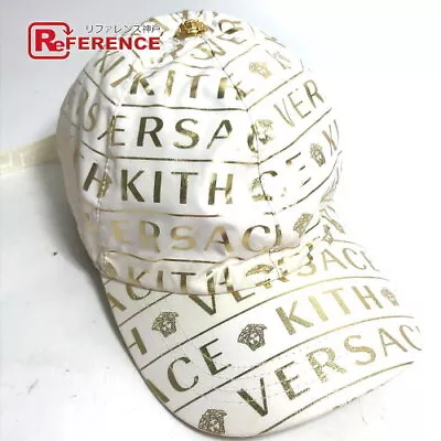 VERSACE Medusa KITH Keith Collaboration Logo Hat Cap Baseball Cap White/Gold • $219