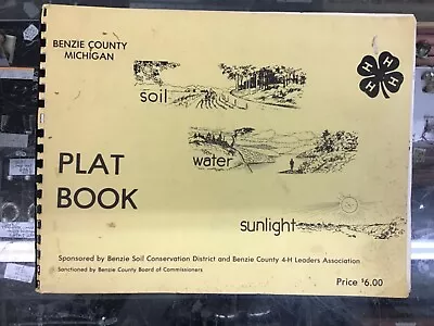 Benzie County Michigan Plat Book 1980’s? Undated • $24.95