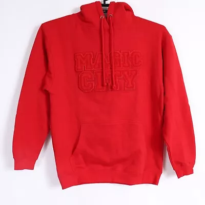 Rare Vtg Magic City Atlanta Gentlemans Club Red Letterman Hoodie Hip Hop Size M • $123