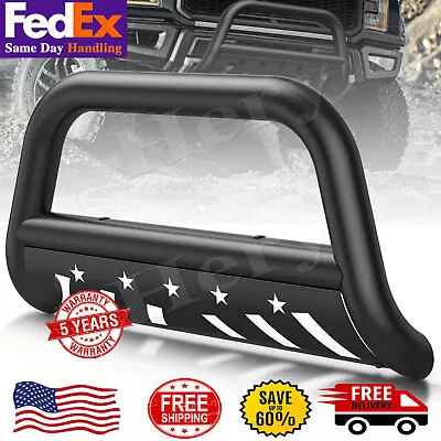 US Bull Bar Push Brush Front Bumper Grille Guard For 2004-2023 Ford F-150 Black • $99.95