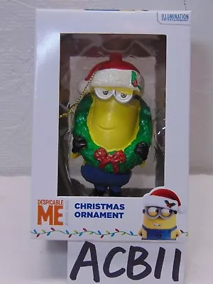 New Kurt Adler Ornament Despicable Me-minion In Box Wreath-santa Hat  • $9.99