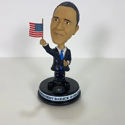 Barack H Obama Bobblehead 44th President American Flag • $11.95