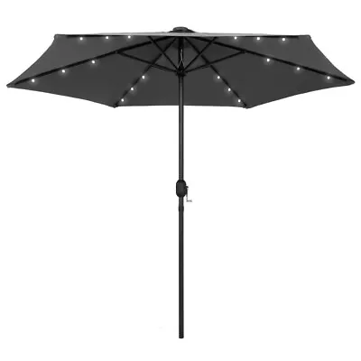 2.7m Outdoor LED Solar Light Umbrella Backyard Garden Poolside Patio Umbrella • $145.19