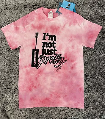 $18.99 • Buy Pink Tie Dye Tee SMALL Ragged Vagabond Yes All Women I’m Not Just Pretty NWT