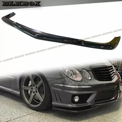 FRP W/ Carbon Fiber GH Front Lip For 06-09 W211 E63AMG Sedan Stock AMG Bumper • $388.88