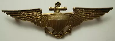 1930s US Navy / USMC Sterling Pilot Wing - NS Meyer - PB    XB • $385