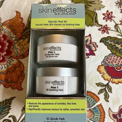 Skin Effects Dr Jeffrey Dover Glycolic & Soothing Pads Peel Kit 2 Step System • $9.95