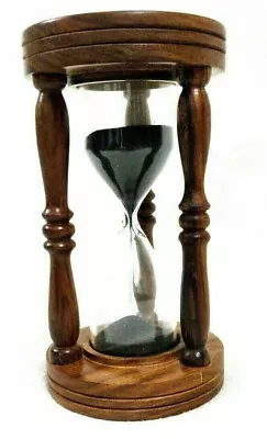 7  Sand Timer Hourglass Wooden Decor 30 Minutes Duration Timer Best For Gift • $64.99