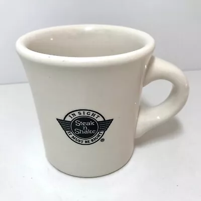 Vintage Steak N Shake Coffee Mug Buffalo China Co. Heavy Diner Cups Made In USA • $14.99