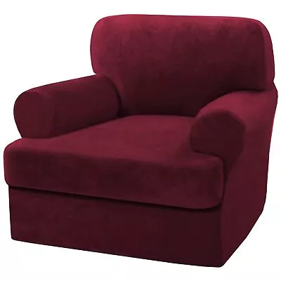 Sofa Cover 2 Piece T Cushion Armchair Slipcovers Velvet Couch Cover Furniture... • $59.44
