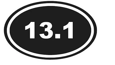 13.1 Marathon Oval Vinyl Decal Sticker Sports Runner Laptop  Choose Color • $1.99