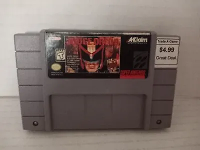 Judge Dredd (Super Nintendo Entertainment System 1995) • $29.99