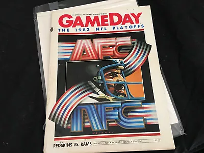  Program Football Magazine Washington Redskins Vs Rams Playoffs 1984 • $16.55