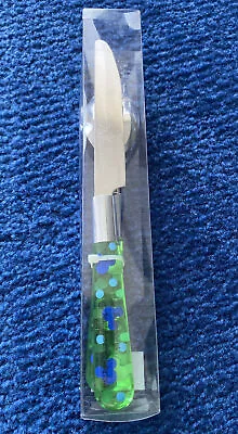 VTG Disney Store Mickey Icon Green Blue 3 Pc Acrylic Flatware Silverware Set New • $16