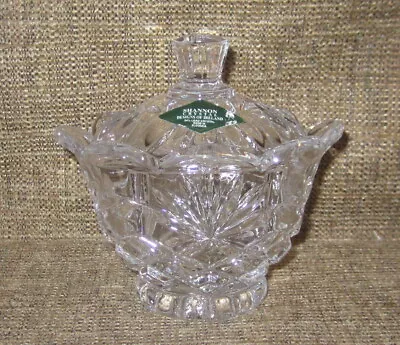 Shannon Crystal Designs Of Ireland Sugar Bowl W/Lid 24% Lead Crystal Pineapple • $22.09