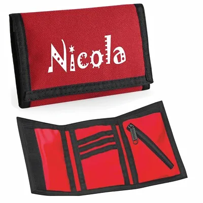 Rip Style Wallet - Printed With Name - Red • £7.50