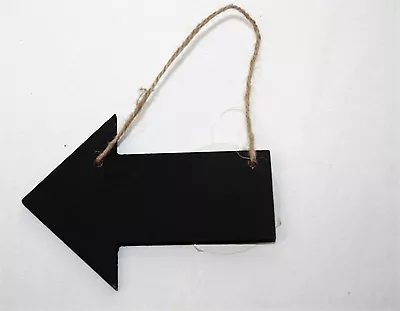 £2.50 • Buy Mini Wooden Hanging Blackboard Arrow Sign Wedding Venue Decor