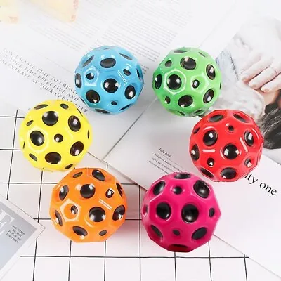 Outdoor Kids Rubber Bouncing Hole Ball Interactive Slow Rebound PU Elastic Toys • $9.99