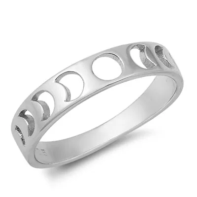 Moon Phases Mystic Wholesale Ring New .925 Solid Sterling Silver Band Sizes 5-10 • $13.39