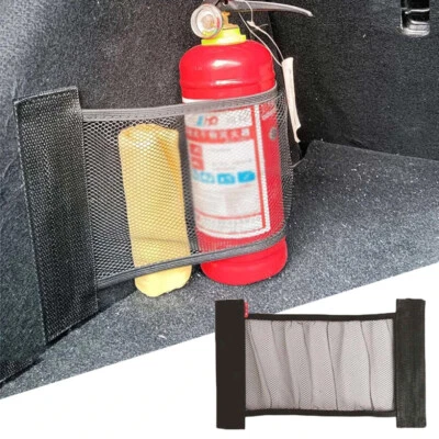 £2.86 • Buy Elastic Mesh Car Trunk Organizer Fixing Bet Storage Bag Storage Accessories