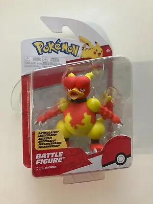 Pokémon Magmar Battle Figure Jazwares New • $20.99